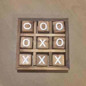 Wooden Tic Tac Toe Game